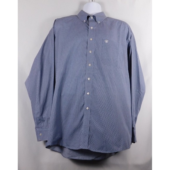 Ariat Men's Button Up Long Sleeve Shirt Wrinkle‎ Free XXL - Picture 1 of 12